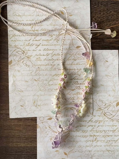 Violet Moon Garden Necklace