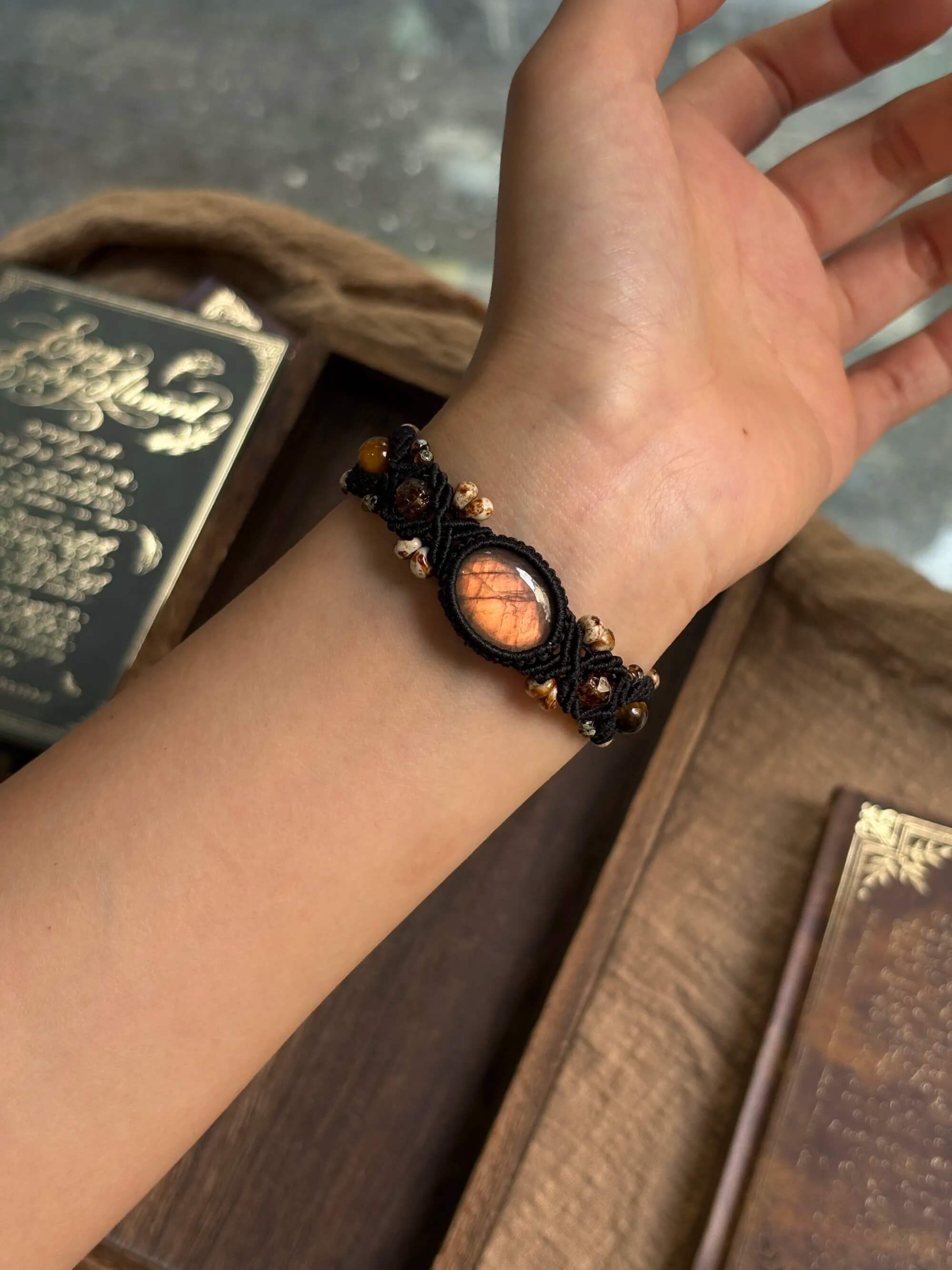 Black Moon Bracelet – Moonvine Woven