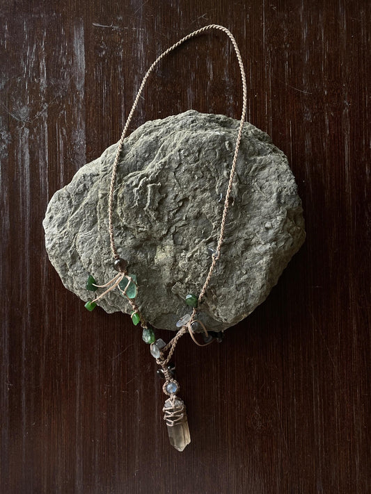 Clear Quartz Witch Necklace