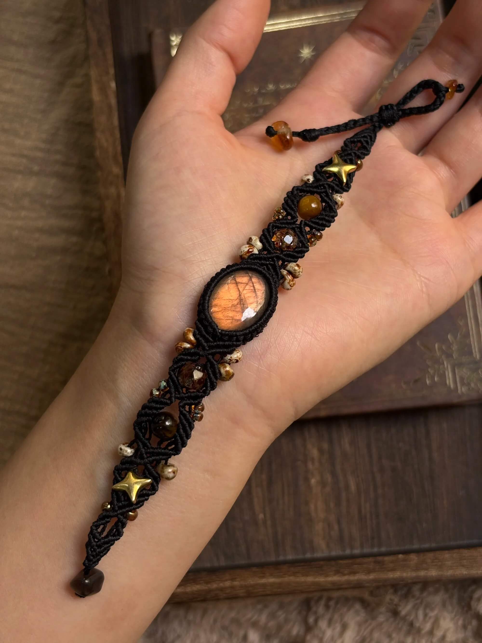 Black Moon Bracelet – Moonvine Woven