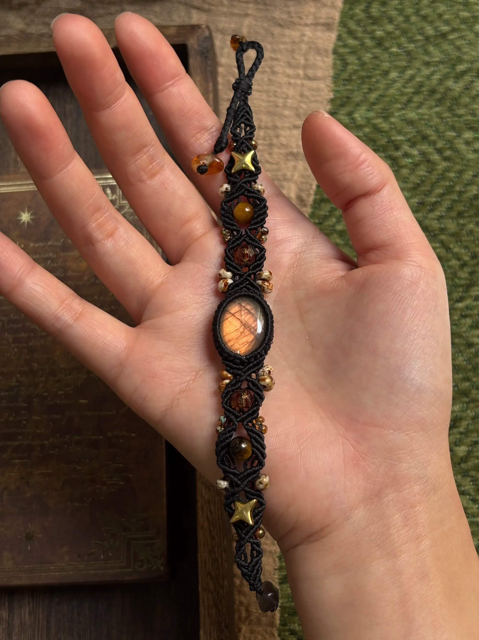 Black Moon Bracelet – Moonvine Woven