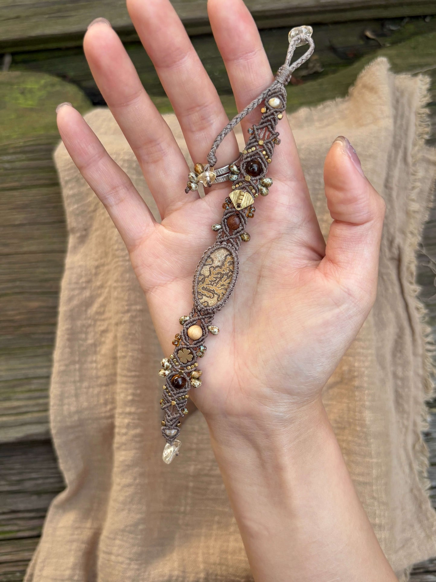 Leaf Vein Bracelet